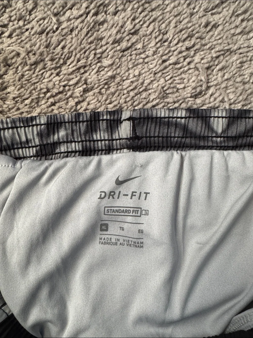 Nike girls Black Athletic Running Shorts